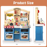 キッズキッチンプレイセット、光と音でインタラクティブに遊べる、2歳以上の幼児向け、リアルなおもちゃアクセサリーセット