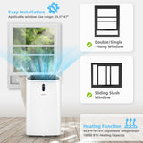 14000 BTU ポータブルエアコン(アプリと WiFi 制御付き)