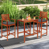 17.5 x 17インチ U字型チェアパッド 4枚パック ポリエステルカバー付き グレー