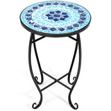 高さ21インチ 屋内/屋外用 ブラック スチール プラントスタンド