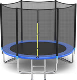 安全囲いネットとはしご付き 10 フィート円形トランポリン