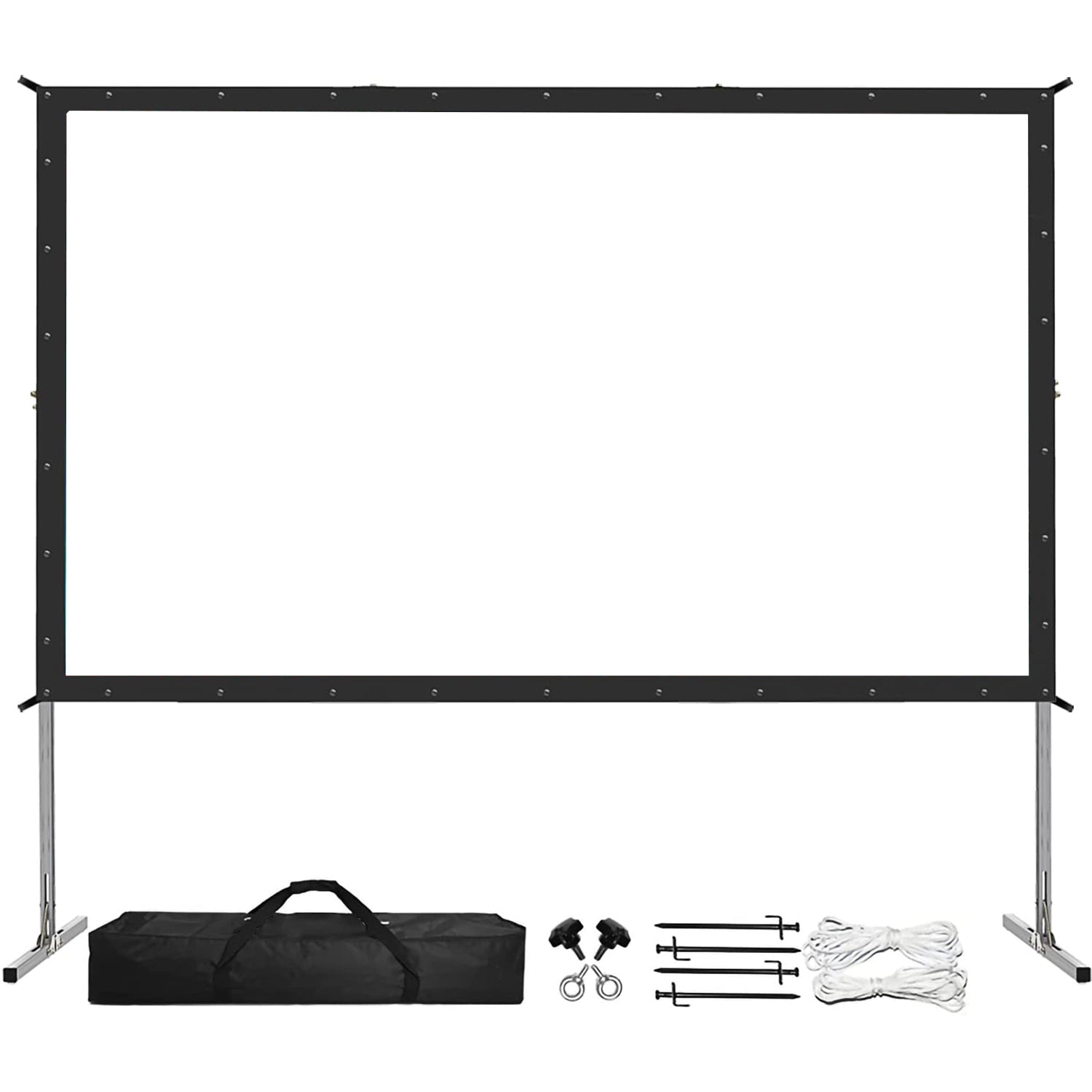 100インチ ポータブルプロジェクタースクリーン キャリーバッグ付き