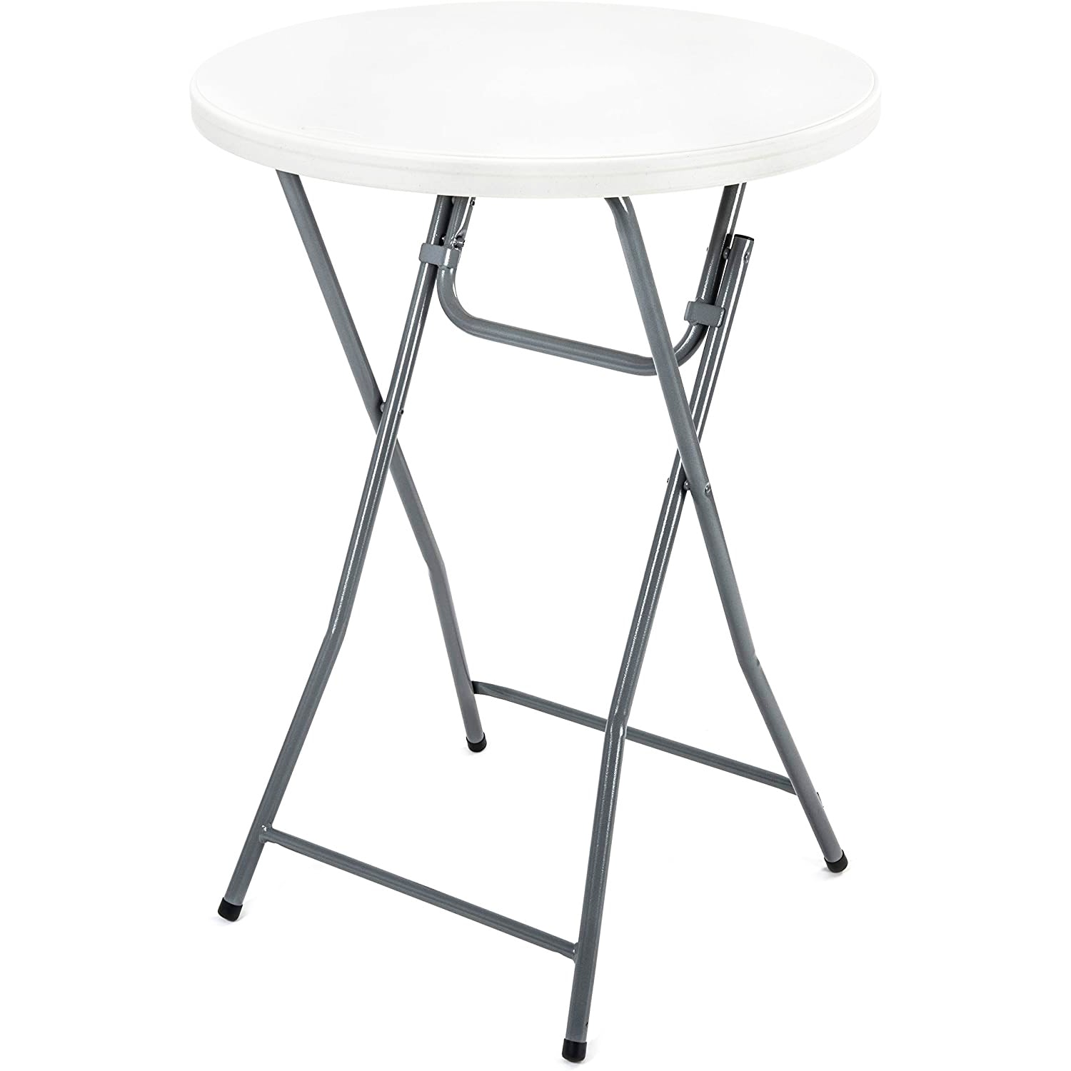 24インチ 円形プラスチック製折りたたみ式屋外ピクニックテーブル