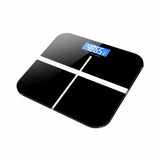 SKONYON 高精度体重計 バックライト付きディスプレイ、ステップオンテクノロジー、400 ポンドの容量と正確な体重測定、ブラック