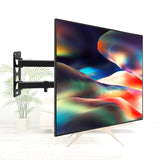 テレビ壁掛けマウント 17インチ~55インチ コーナーフルモーション関節式テレビ壁掛けマウントブラケット、ブラック