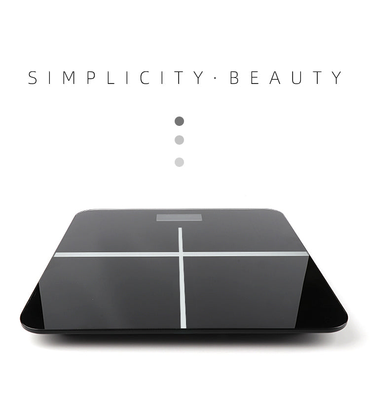 SKONYON 高精度体重計 バックライト付きディスプレイ、ステップオンテクノロジー、400 ポンドの容量と正確な体重測定、ブラック