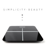 SKONYON 高精度体重計 バックライト付きディスプレイ、ステップオンテクノロジー、400 ポンドの容量と正確な体重測定、ブラック