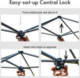 10 フィート x 10 フィート ホワイト インスタント キャノピー ポップアップ テント