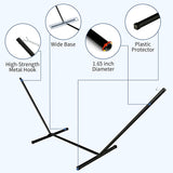 カタリナビーチのスタンド付き12フィートのファブリックハンモック