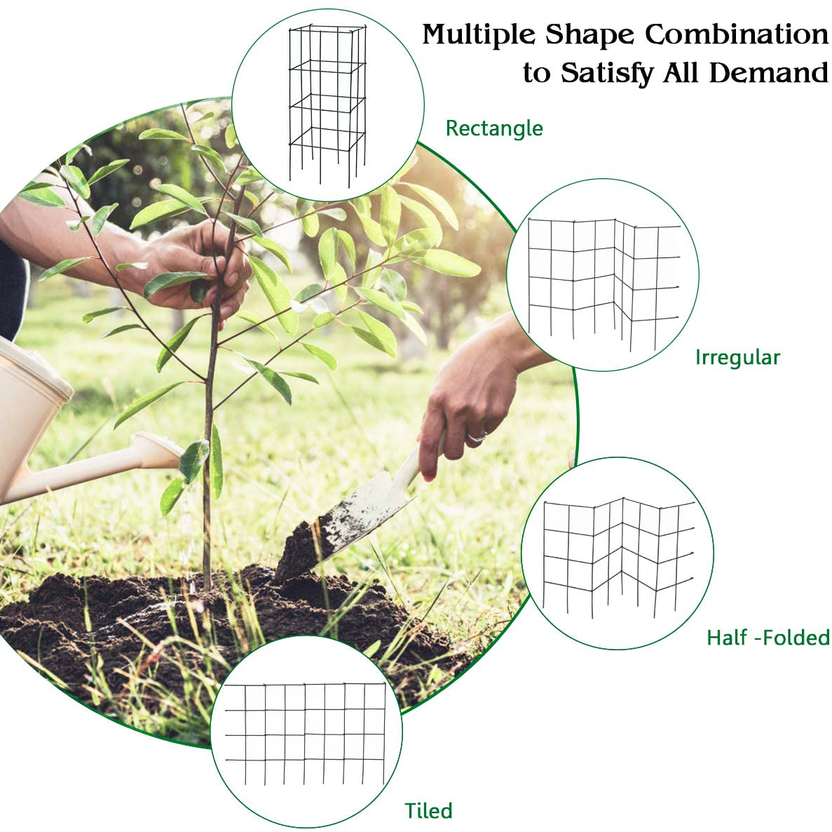 39 インチ メタル ガーデン トレリス (4 個パック)