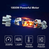 2030 PSI 1.6 GPM 15 アンペア冷水電動高圧洗浄機