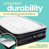 18インチ クイーンデラックスエアベッド(ポンプ内蔵)