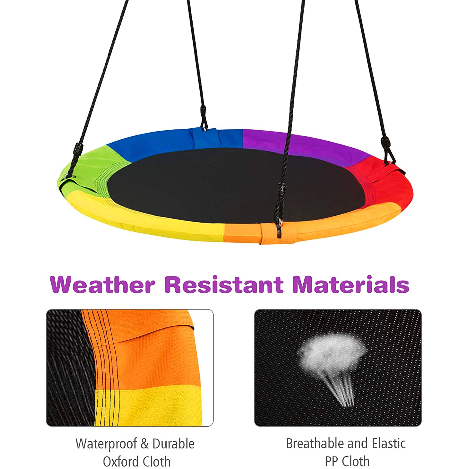 1人用スチールフレームスリングポーチスイング マルチカラー