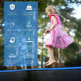 安全囲いネットとはしご付き 10 フィート円形トランポリン