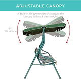 取り外し可能なクッションとコーティングされたスチールフレームを備えた3人用屋外パティオスイングチェア