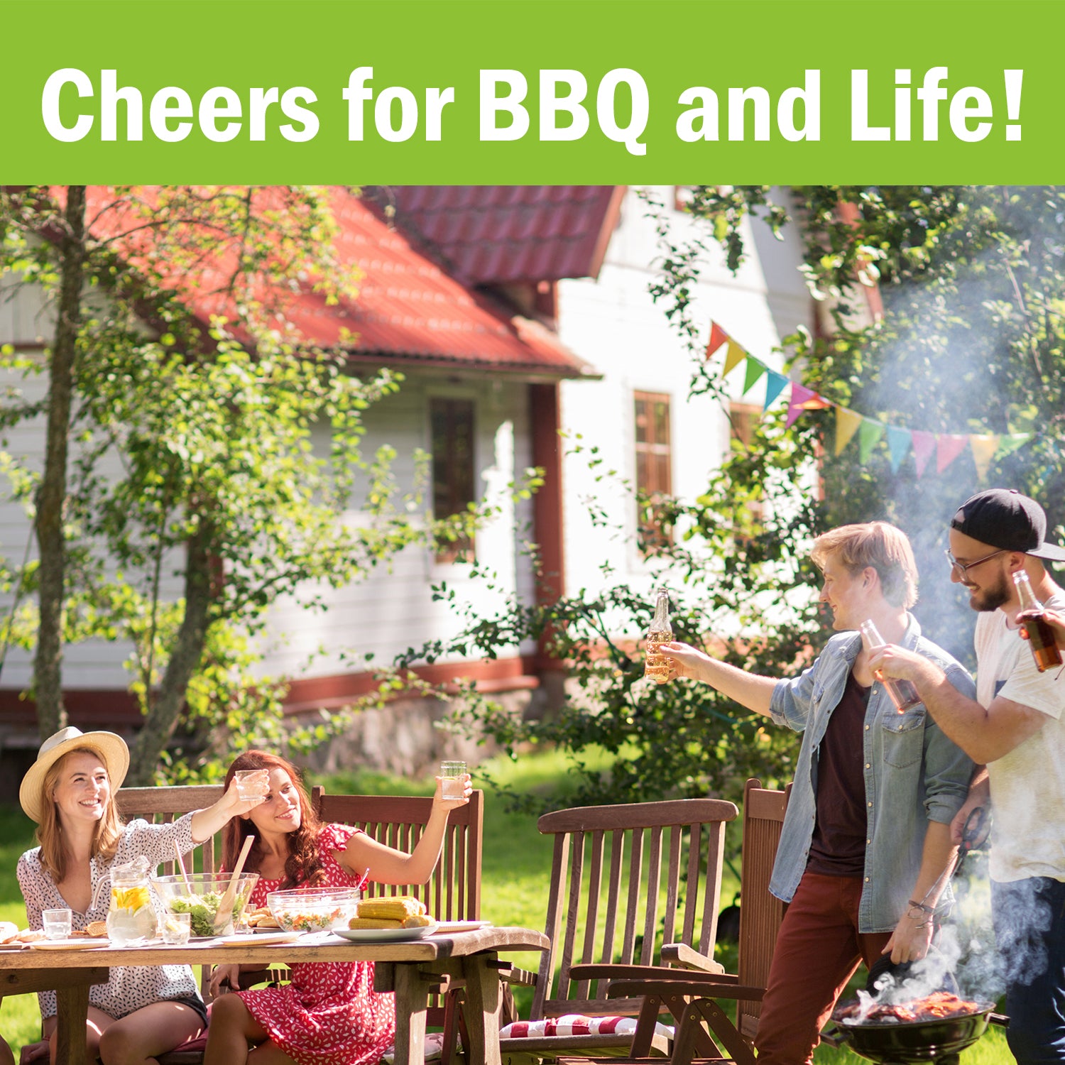 クラシック チャコールグリル ブラック オフセットスモーカー付き