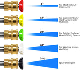 最大 3000 PSI、2 GPM、13 アンペア冷水電動高圧洗浄機、5 つのノズル付き
