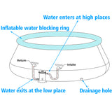 10 フィート ラウンド 30 インチ D イージー セット プール インフレータブル プール (ポンプとメンテナンス キット付き)