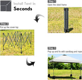 10 フィート x 10 フィート ホワイト インスタント キャノピー ポップアップ テント