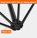 10 フィート スチール カンチレバー オフセット 屋外パティオ傘 タン