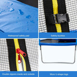 安全囲いネットとはしご付き 10 フィート円形トランポリン