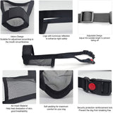 噛みつき防止犬用口輪、ナイロン製ソフト犬用口輪、安全、調節可能なループ、通気性のあるメッシュ生地、小型から大型犬まで噛みつき防止、吠え防止、舐め防止