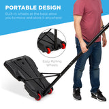 SKONYON 子供用 ポータブル 高さ調節可能 スポーツ バスケットボール フープ バックボード システム スタンド ホイール付き - ブラック