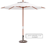 23 ポンド 鋳鉄製パティオ傘ベース ブロンズ