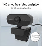 Webcam with Microphone, 30FPS Full HD 1080P Webcam Video Camera for Computers PC Laptop Desktop, USB Plug and Play, Conference Study, Meeting, Video Calling, Live Streaming