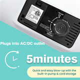 18インチ クイーンデラックスエアベッド(ポンプ内蔵)