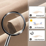 9 フィート マーケット アウトドア パティオ アンブレラ プッシュ ボタン チルト & クランク付き ベージュ