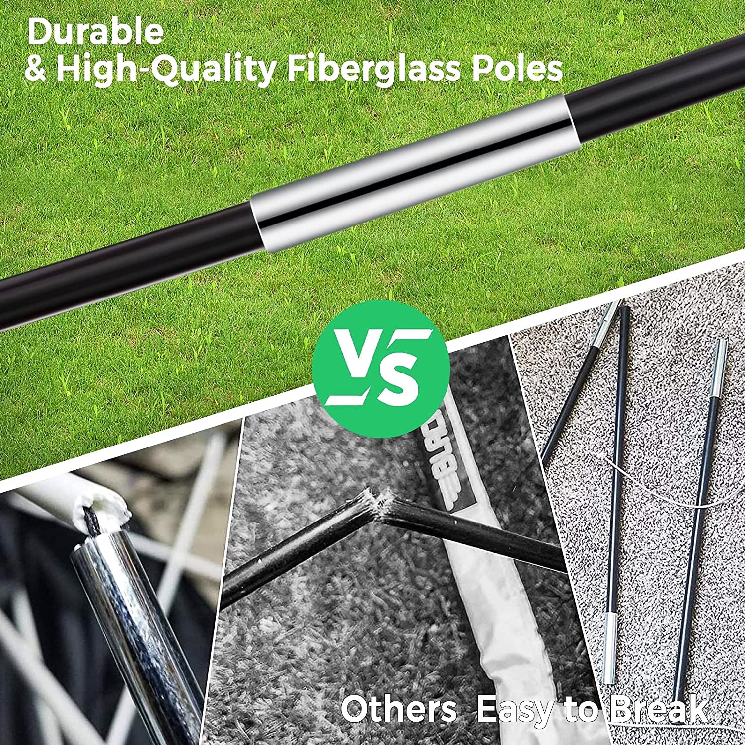 3-in-1 ポータブル 10 フィート ゴルフ練習セット