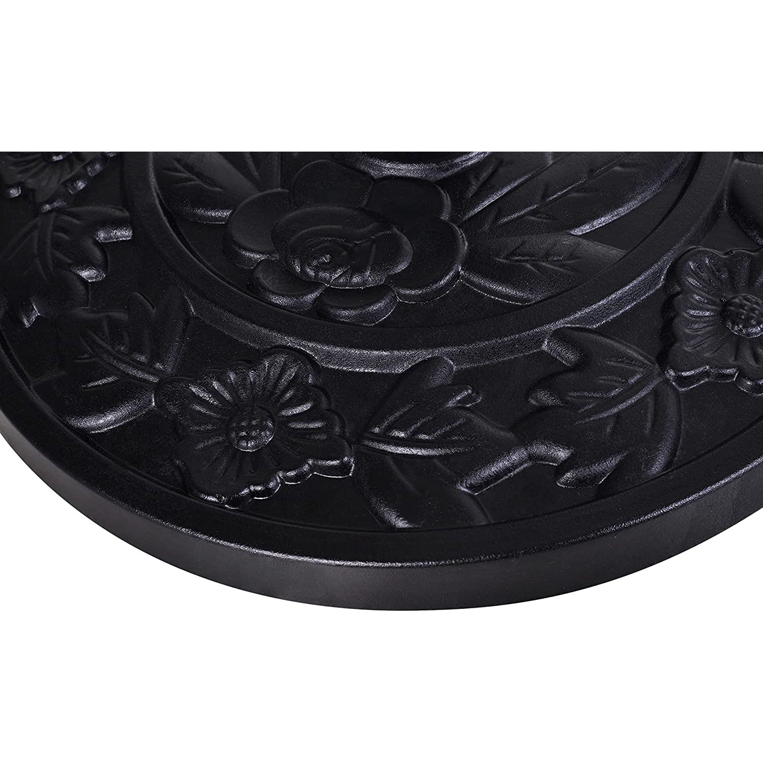 20 ポンド樹脂製屋外パティオ傘ベース(黒)