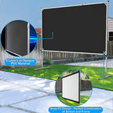 100インチ ポータブルプロジェクタースクリーン キャリーバッグ付き