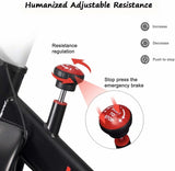 SKONYON エクササイズバイク 固定式室内サイクリングバイク 頑丈フライホイール自転車 家庭用有酸素運動用