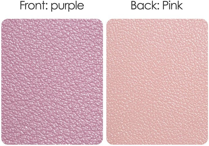 SKONYON 両面デスクパッドプロテクター、大型ゲーミングマウスパッド、31.5インチ x 15.7インチ PUレザーデスクパッド、キーボードとマウス用、デスクマット、パープル/ピンク