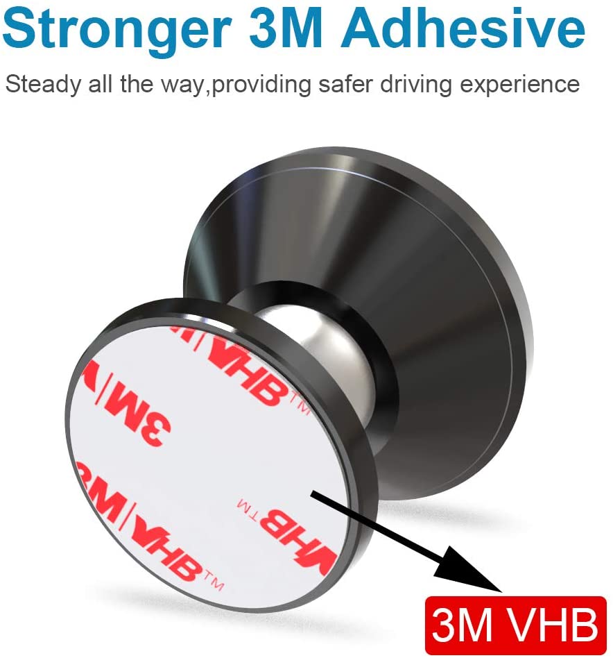 SKONYON マグネット式車載電話マウント ユニバーサルダッシュボード携帯電話ホルダー 車用 すべてのスマートフォンに対応 (ブラック)