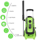 2600 PSI 1.6 GPM 14.5 アンペア冷水電動高圧洗浄機