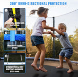 安全囲いネットとはしご付き 10 フィート円形トランポリン