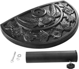 20 ポンド樹脂製屋外パティオ傘ベース(黒)