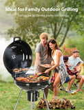 22 in. Original Kettle Premium Charcoal Grill in Black with Built-In Thermometer