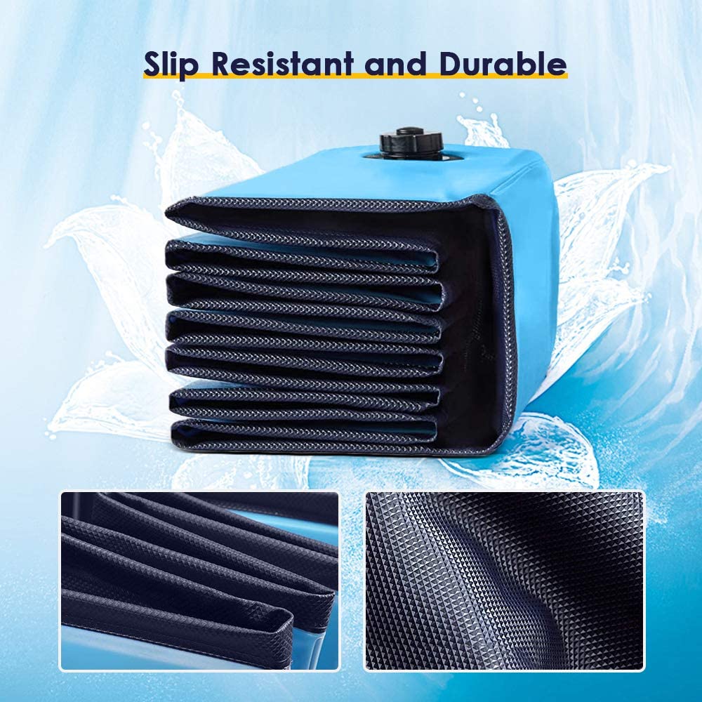 SKONYON 折りたたみ式犬用ペットバスプール 犬、猫、子供用子供用プール