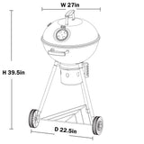 22インチ オリジナル ケトル プレミアム チャコールグリル ブラック 温度計内蔵