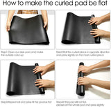 SKONYON 両面デスクパッドプロテクター、大型ゲーミングマウスパッド、31.5インチ x 15.7インチ PUレザーデスクパッド、キーボードとマウス用、デスクマット、ブラック