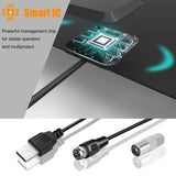 SKONYON TVアンテナ 増幅型デジタルHDTVアンテナ 無料の4K 1080P HD VHF UHFローカルチャンネル付き