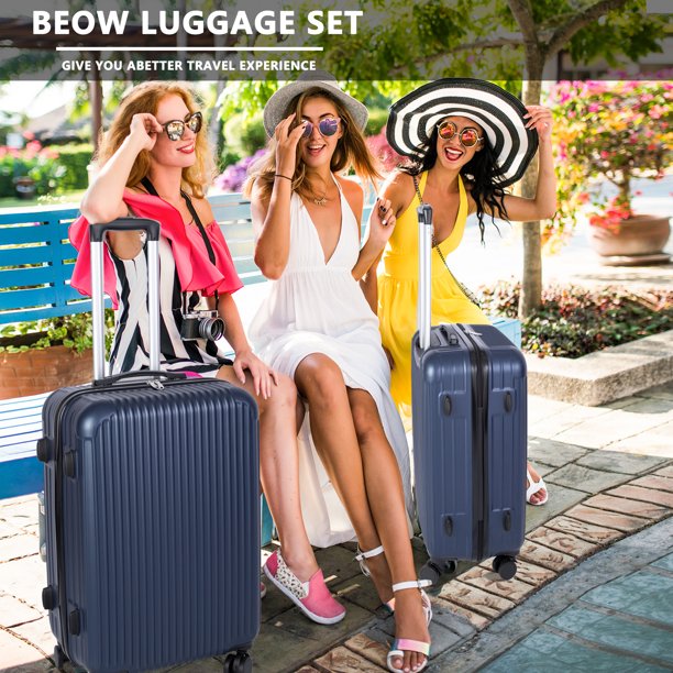 3ピース ネスト スピナー スーツケース 荷物セット TSA ロック付き ブルー