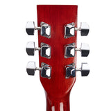 SKONYON 41in Full Size All-Wood Acoustic Guitar Starter Kit w/Gig Bag, E-Tuner, Pick, Strap, Rag - Black