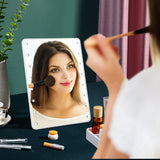 SKONYON ライト付き化粧鏡 ライト付き化粧鏡 16個のLEDライト付き タッチセンサーコントロールとメモリ機能付き ホワイト