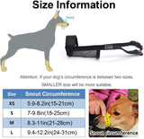 Dog Muzzles for Biting,Nylon Soft Dog Muzzle Secure, Adjustable Loop Breathable Mesh Fabric,Anti-Biting Anti-Barking Licking for Small to Large Dogs