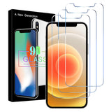 3 Pack Screen protector compatible for iPhone 12 and iPhone 12 pro 6.1 inch - Tempered Glass screen protector film